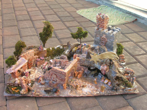 Natale 2008: Presepe realizzato da Pogliani Marita
