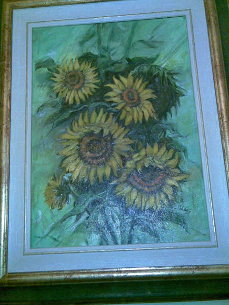 Pittura: Girasoli, realizzata da Pogliani Marita